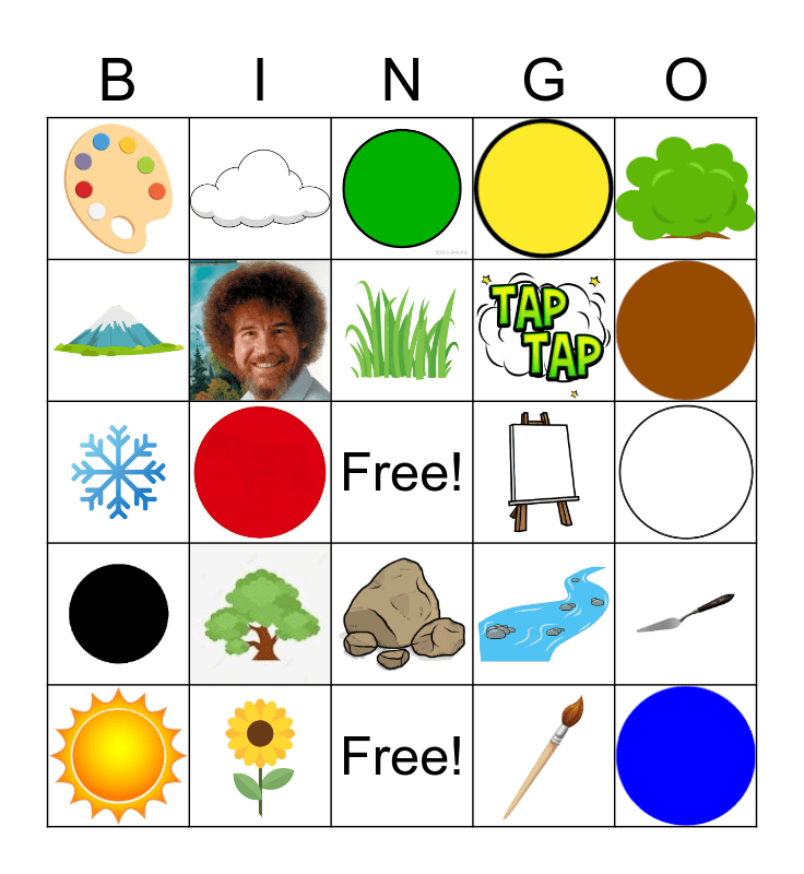 BOB ROSS BINGO Card