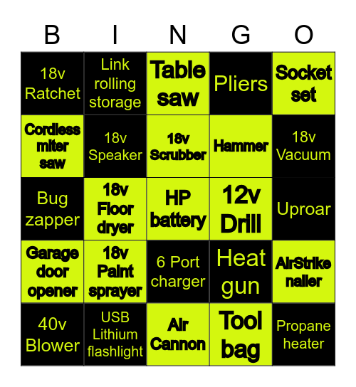 Rebels bingo Card