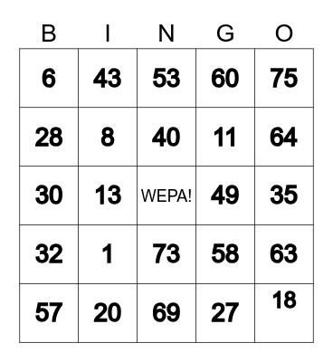 NancyBerryTV Bingo Card