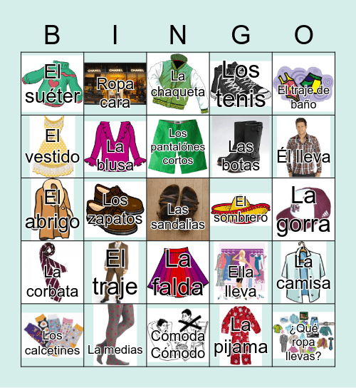 LA ROPA Bingo Card