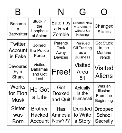 Green Bingo Sheet!!! Bingo Card