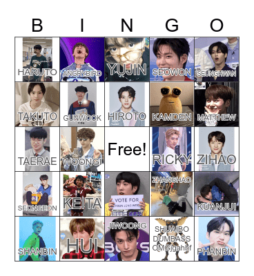 girly pop planet Bingo Card