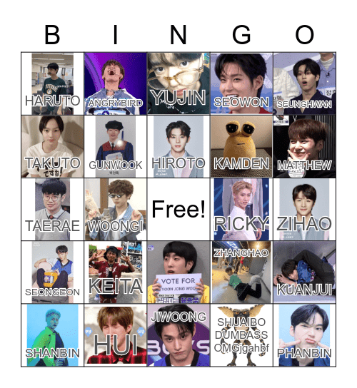 girly pop planet Bingo Card