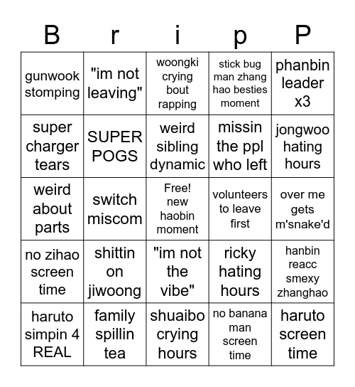 boys planet 999: the ep Bingo Card