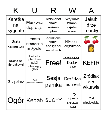 Mikrobiologia BINGO 2023 edyszyn Bingo Card