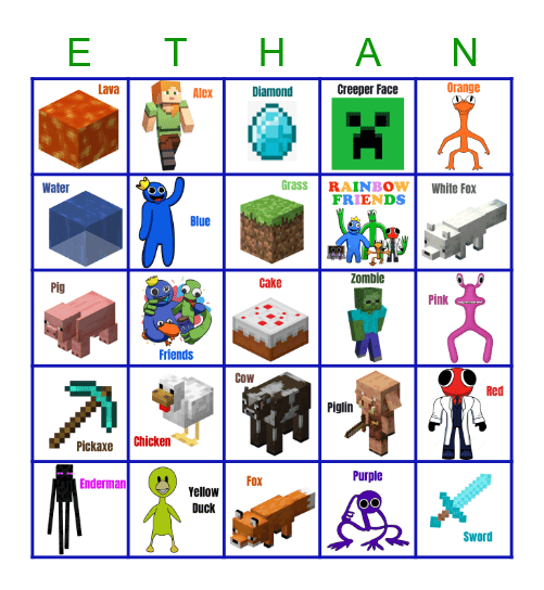 Happy Birthday Bingo Card