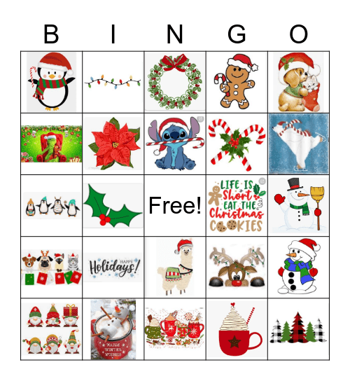 Holiday Bingo! Bingo Card