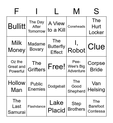 Movies_04012023 Bingo Card
