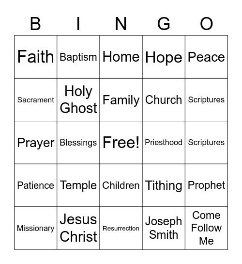 Conference Bingo Card