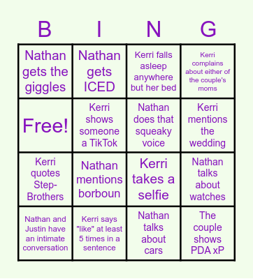 Clowning on the Clarks Bingo Card