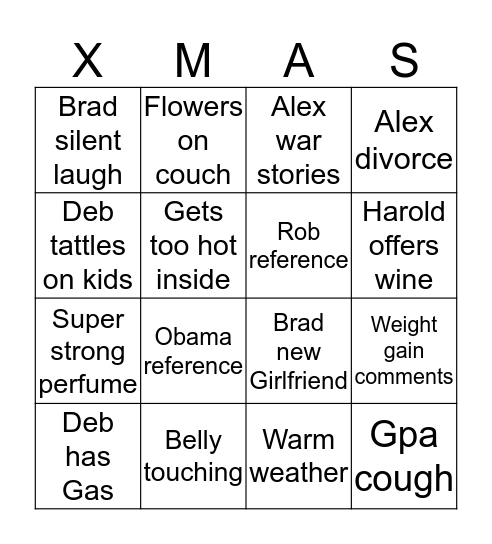 XMAS Bingo Card