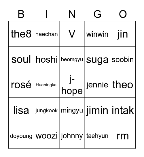 April fools Bingo Card