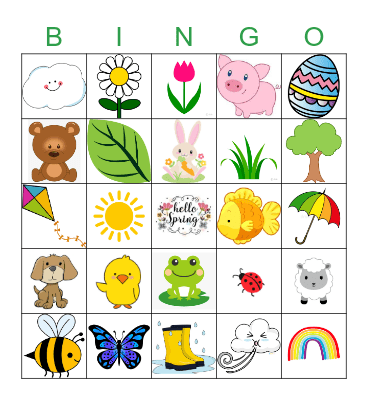 SPRING-O Bingo Card