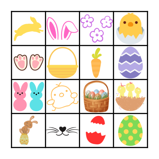 Easter Bingo Card