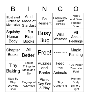 Elaine's PaperPie Party Bingo Card