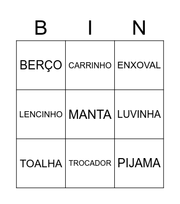 Bingo sem título Bingo Card