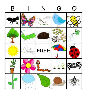 SPRING Bingo Card