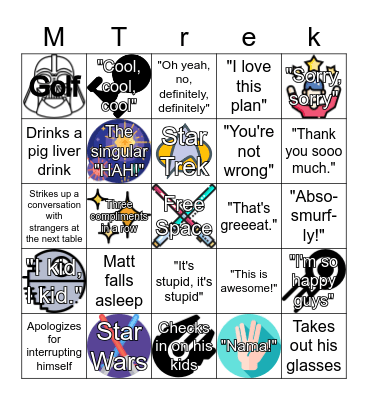 Stardate Apr. 4 2350 Bingo Card