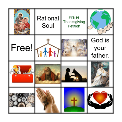 God, the Father Bingo Card