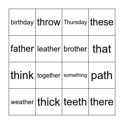 TH hard vs soft Bingo Card