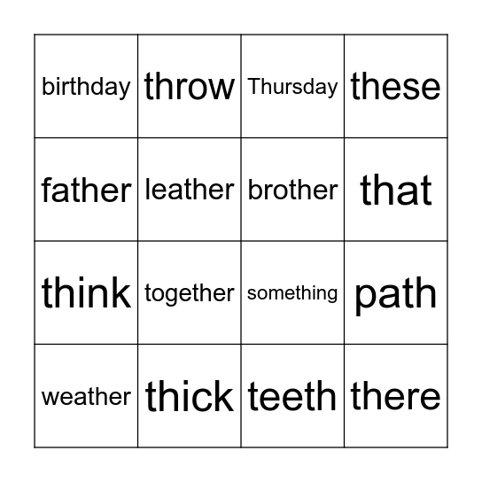 TH hard vs soft Bingo Card