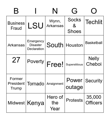CNN 10 News April 3, 2023 Bingo Card