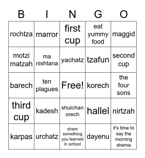 Aron's Bingo! Bingo Card