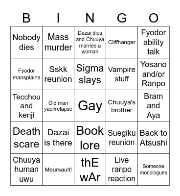 Max's BSD 106.5 Bingo Card