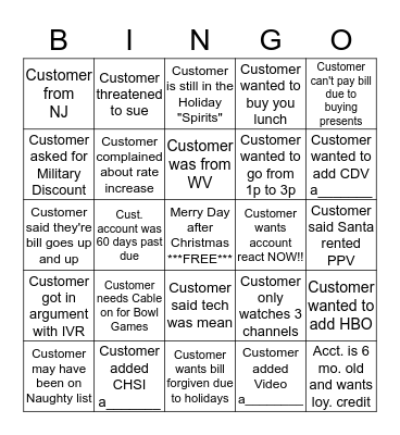 Name:_____________Disco Bingo (please provide acct. # for anything with a______ at the bottom) 1 Square Per Account Bingo Card