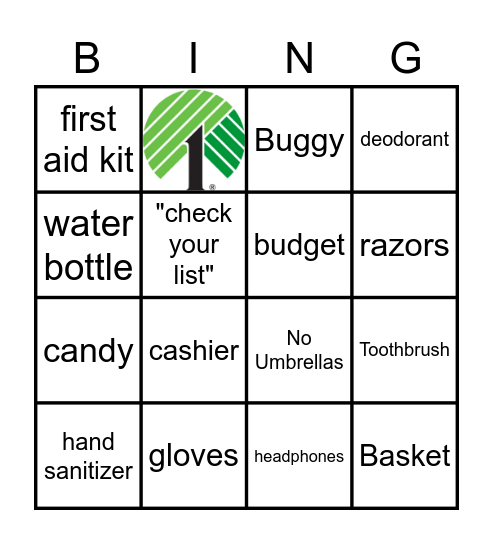 Dollar Tree Associate Bingo v2 Bingo Card