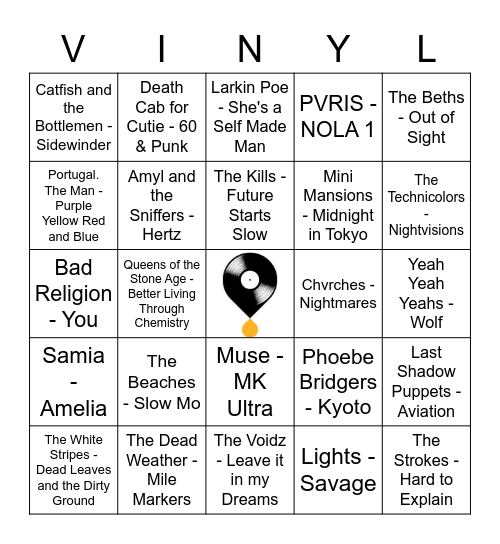 Vb w18 g2 Bingo Card