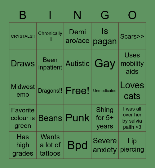 Keirys' Bingo!! Bingo Card