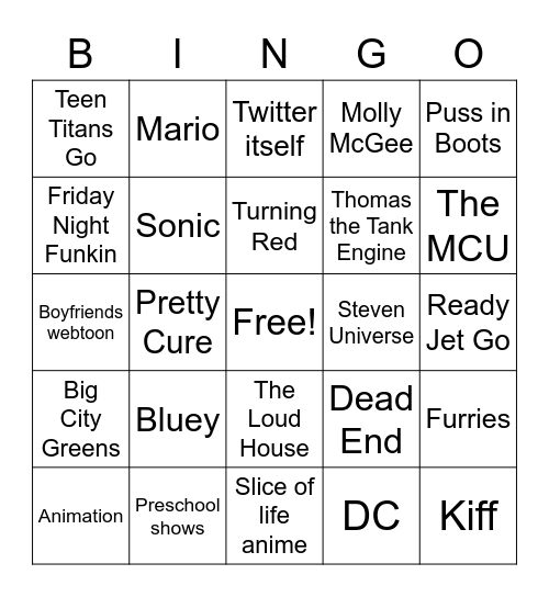 Things All Twitter Users Hate Bingo Card