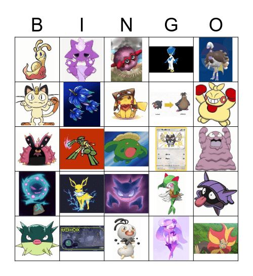THE SHINY BINGO HUNT Bingo Card