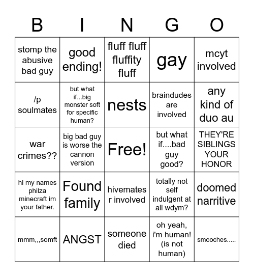 Dec and Chaos' aus Bingo Card