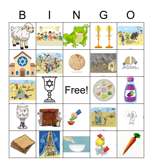 PESACH BINGO Card