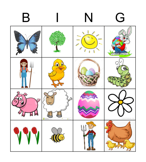 Lente Bingo Card