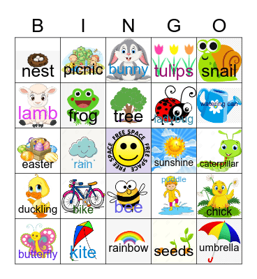 SPRING Bingo Card