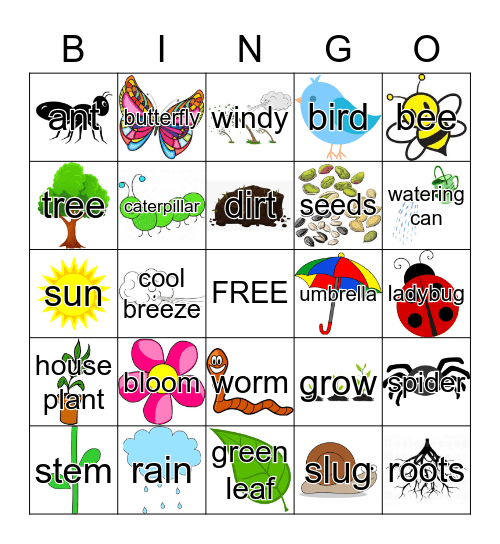 SPRING Bingo Card