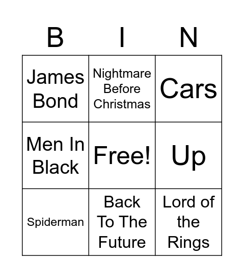 BÍÓBINGÓ! Bingo Card