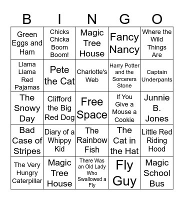 Books Bingo Card