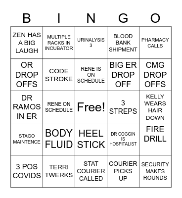 LAB 2 Bingo Card