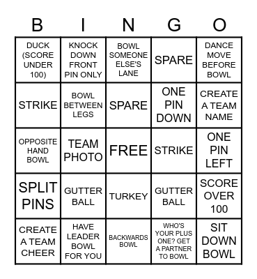 KELOWNA NORTH BOWL EXTRAVAGANZA Bingo Card