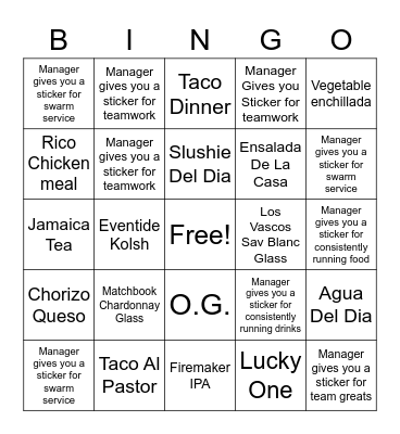 Superica 404 Bingo Card