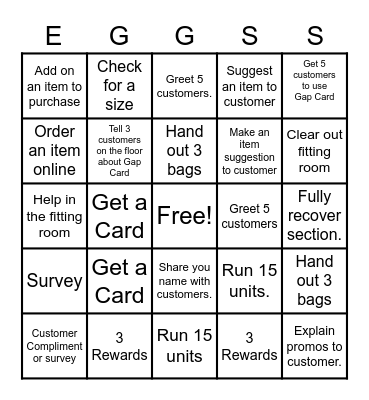 Easter Weekemd! Bingo Card