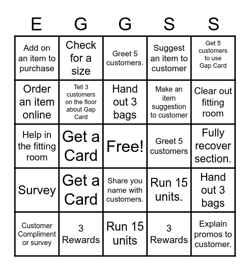 Easter Weekemd! Bingo Card