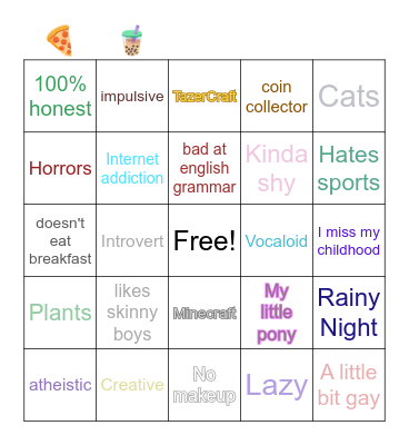 🍪Ciastek Bingo Card