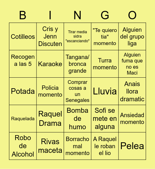 CELC 2023 Bingo Card