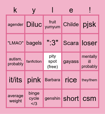 kyle bingo Card