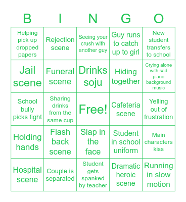 Katie's Bingo Card